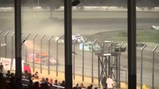 Modified Madness 50 lap feature Davenport Speedway 52215 [upl. by Esorylime]