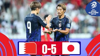 AsianQualifiers  Road To 26  Group C  Bahrain 0  5 Japan [upl. by Inotna869]