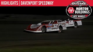 World of Outlaws Morton Buildings Late Models Davenport Speedway May 29th 2020  HIGHLIGHTS [upl. by Ayo]