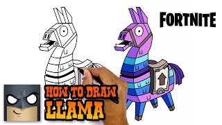 How to Draw Fortnite  Llama  StepbyStep [upl. by Urbanna]