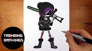 How To Draw Uzi From Murder Drones [upl. by Chamberlin503]