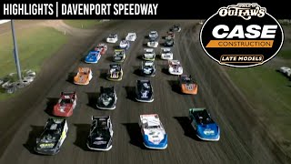 World of Outlaws CASE Late Models at Davenport Speedway August 27 2022  HIGHLIGHTS [upl. by Purity]