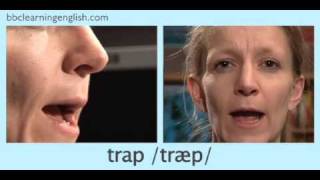 English Pronunciation 👄 Short Vowel  æ  ‘trap’ ‘stamp’ amp ‘back’ [upl. by Harbed]