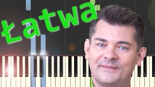 🎹 Przez Twe Oczy Zielone Akcent  Piano Tutorial łatwa wersja 🎵 NUTY W OPISIE 🎼 [upl. by Pascasia]