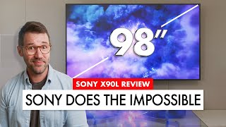 SONYS BIGGEST TV that BEATS MiniLED 98 Inch SONY X90L Review [upl. by Lindsley]