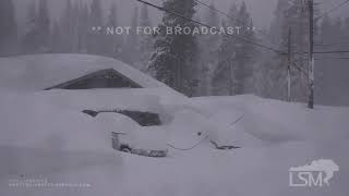 332024 Truckee to Soda Springs CA Huge snow totals piling upmp4 [upl. by Yleoj]