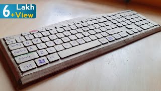 Diy Cardboard Keyboard  How to make Keyboard with Cardboard  Toys arrive and Craft [upl. by Ecirehs972]