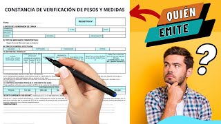 Descubre quién emite la Constancia de Verificación de pesos y medidas [upl. by Eulaliah953]