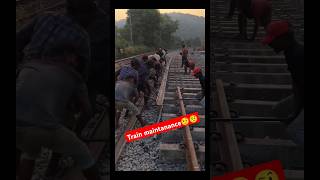 train maintance 🤨train shortvideo shortsfeed viralvideo ytshorts ytshortsindiafypshorts [upl. by Jennee859]