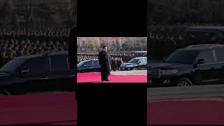 The Great Leader Kim Jong Un Walks on The Red Carpet [upl. by Amathist]