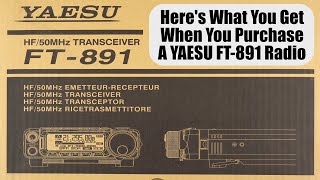 Yaesu FT891 What you get in the box with a little music on top [upl. by Alleynad]