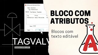 Como Criar Blocos com Atributos no AutoCAD [upl. by Staten]