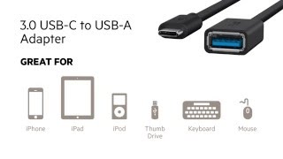 USBC At A Glance 30 USBC to USBA Adapter by Belkin [upl. by Ieppet]