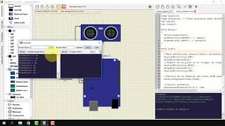 Sensor Ultrasónico  Arduino  con SimulIDE [upl. by Helms191]