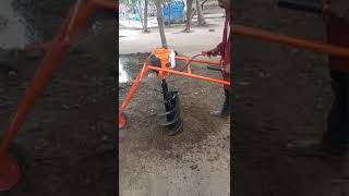 71cc Trolley Earth auger RS 13500 12 inch bit 2800 9787672239 melur madurai d Tamilnadu🇮🇳🙏 [upl. by Rudy]