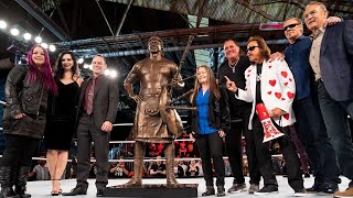 quotRowdyquot Roddy Piper statue unveiled at WrestleMania Axxess [upl. by Radburn]