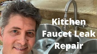 Kitchen Faucet Leak Repair Spout [upl. by Nwahsit]