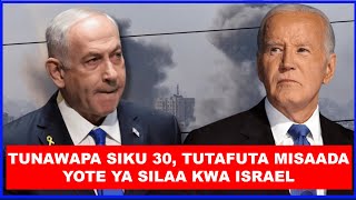 BREAKING MAREKANI YAIPA ONYO KALI ISRAEL MAREKANI ITASITISHA KUIPA SILAA ISRAEL HALI MBAYA GAZA [upl. by Meikah43]