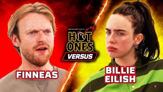 Billie Eilish vs Finneas  Hot Ones Versus [upl. by Yregerg]