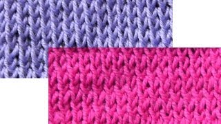 Twisted Stockinette Stitch [upl. by Nayrbo]