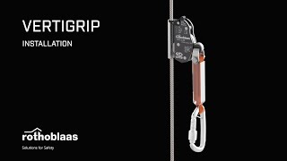 How to install a vertical lifeline  VERTIGRIP ON LADDER  Rothoblaas [upl. by Neda216]