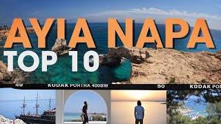 Top 10 Things To Do in Ayia Napa  Cyprus Holiday Guide [upl. by Arahsat591]