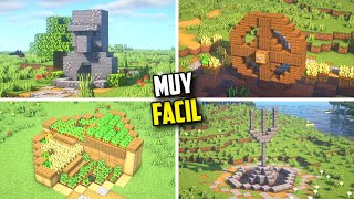 TOP 4 COSAS para HACER en tu MUNDO de MINECRAFT SURVIVAL [upl. by Yznil]