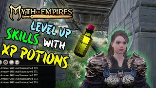 Myth of Empires how to train anything with craftable XP potions [upl. by Jamie]