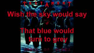 Testament  The Legacy WLyrics [upl. by Naliorf]