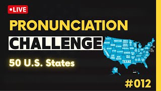 The 50 US States  Pronunciation Practice [upl. by Nobe]