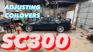 Coilover Adjustment on SC300 [upl. by Lachance]