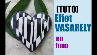 TUTO EFFET VASARELY EN FIMO  CERNIT [upl. by Monica]