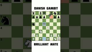 Danish Gambit brilliant checkmate shorts [upl. by Enuj847]