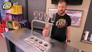 How To Put A Cup On A Bottoms Up Beer Dispenser [upl. by Akkin]