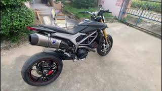 Ducati Hypermotard 821 Termignoni full system [upl. by Tandie]