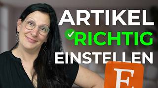 Etsy Artikel richtig einstellen im neuen Artikeleinstellformular [upl. by Piscatelli625]