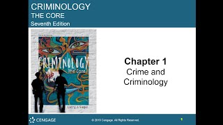 Chapter 01 Lecture on Crime and Criminology [upl. by Kerwon]