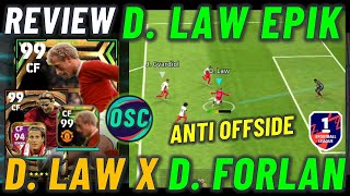 REVIEW DLAW X FORLAN  CF ANTI OFFSIDE STRIKER HANTU EPIK MANCHESTER UNITED EFOOTBALL 2023 MOBILE [upl. by Arramat376]