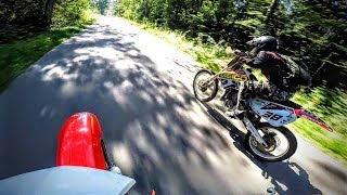 WHEELIE i WYŚCIG Honda CR250 vs Honda CR 250 😍  MOTOKOTY VLOG [upl. by Ytte620]