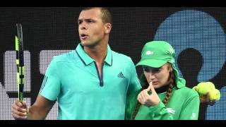 JoWilfried Tsonga vole au secours d’une ramasseuse de balles HD [upl. by Etram]