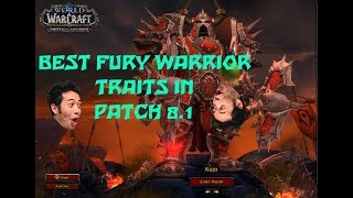 BFA 81  Best Fury Warrior Azerite Trait Build [upl. by Werner]