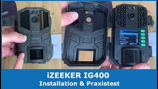 Installation amp Test der iZEEKER IG400 Wildkamera 4K Jagdkamera [upl. by Sawtelle]