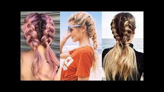 9 Easy Braids For Long Hair Tutorial ❀ New Hairstyles Every Girl Should Try [upl. by Caryl]