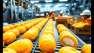 How Twinkies Are Made In The Factory  Twinkie Process Engineering [upl. by Ylesara]