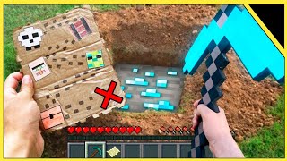 PLAYING MINECRAFT IN REAL LIFE MINECRAFT POCKET EDITION [upl. by Jeannie858]