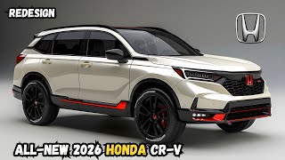 Honda CRV 2026 New Features Revealed [upl. by Ahsenek]