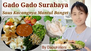 Resep Membuat Gado Gado Surabaya Dengan Saus Kacang Yang Mudah Dan Enak Banget [upl. by Sill741]