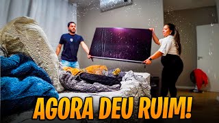 TÁ CHOVENDO DENTRO DE CASA ⛈ MOLHOU A TV SOUNDBAR CAMA TUDO [upl. by Gilliam720]