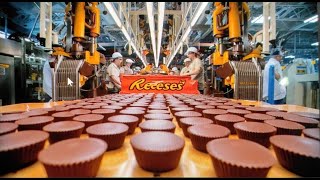 How Reeses Are Made Reeses Factory Process [upl. by Car498]