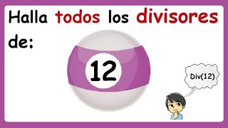 Divisores de 12 [upl. by Annaehr]